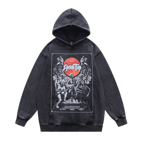 Graffiti letter printing, plush and thickened men's and women's hot selling hoodies