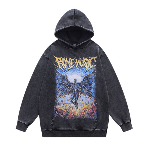 Graffiti letter printing, plush and thickened men's and women's hot selling hoodies