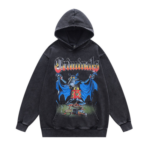 Graffiti letter printing, plush and thickened men's and women's hot selling hoodies