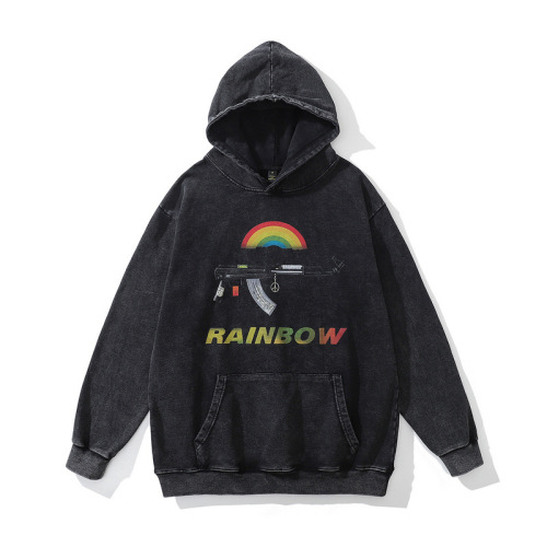 Graffiti letter printing, plush and thickened men's and women's hot selling hoodies