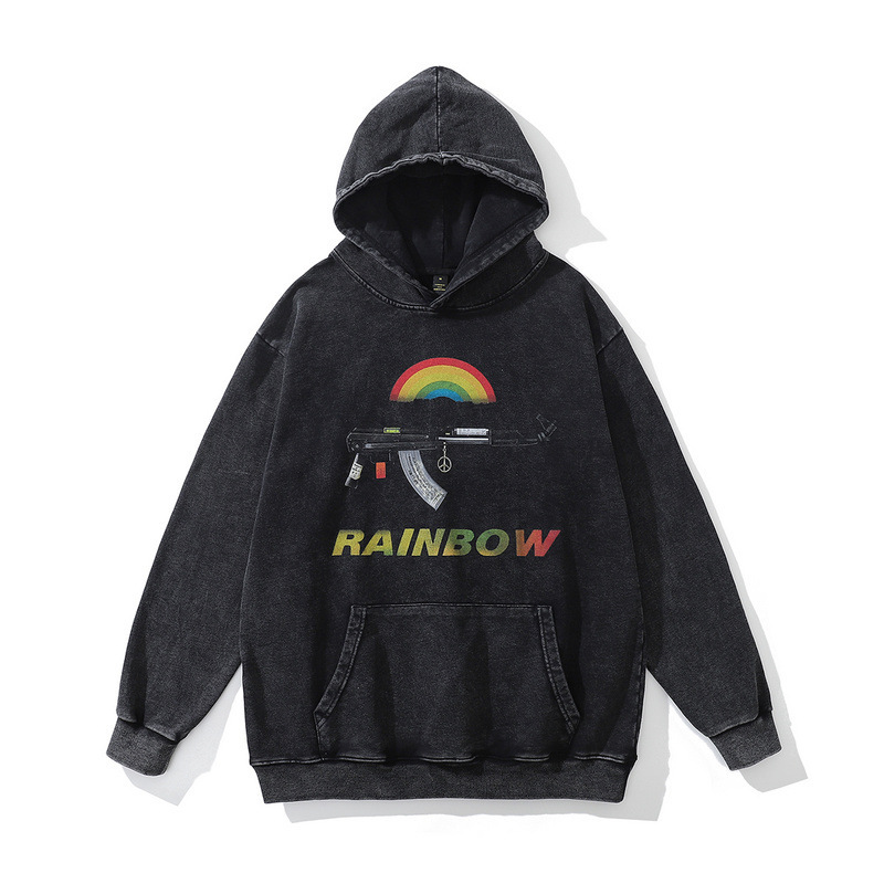 Graffiti letter printing, plush and thickened men's and women's hot selling hoodies