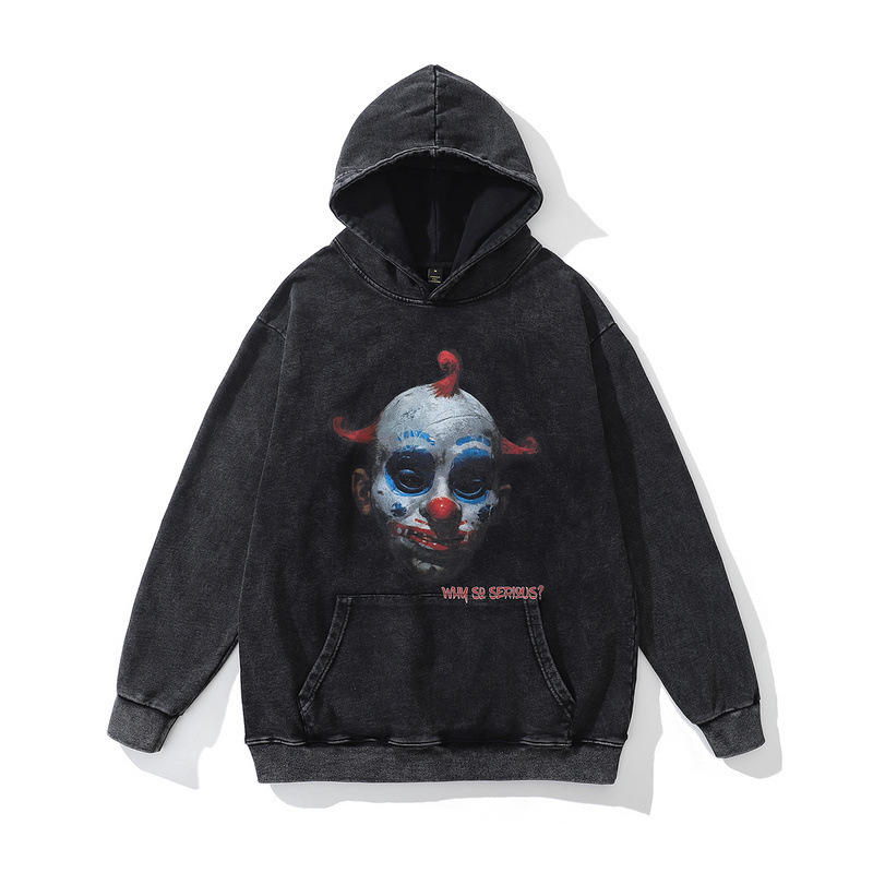Graffiti letter printing, plush and thickened men's and women's hot selling hoodies