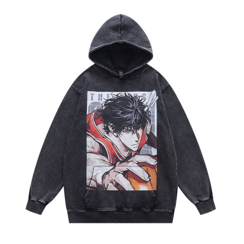 Graffiti letter printing, plush and thickened men's and women's hot selling hoodies