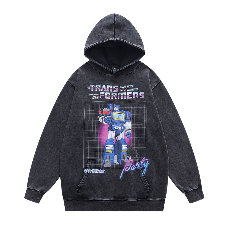 Graffiti letter printing, plush and thickened men's and women's hot selling hoodies