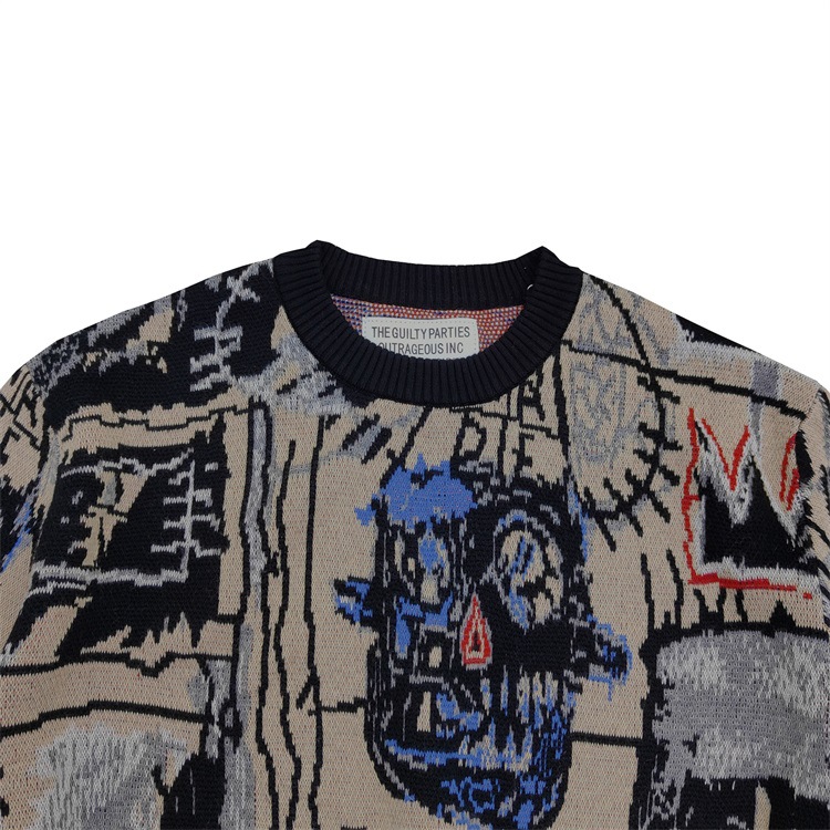 Graffiti letter printing, plush and thickened men's and women's hot selling sweaters