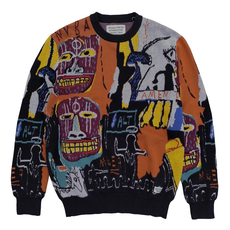 Graffiti letter printing, plush and thickened men's and women's hot selling sweaters