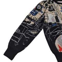 Graffiti letter printing, plush and thickened men's and women's hot selling sweaters