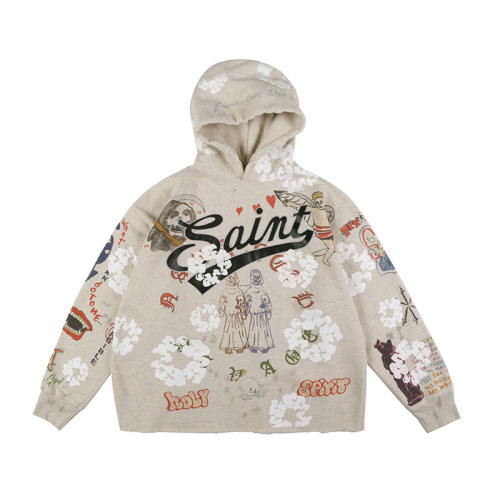 3D printed loose oversized hoodie