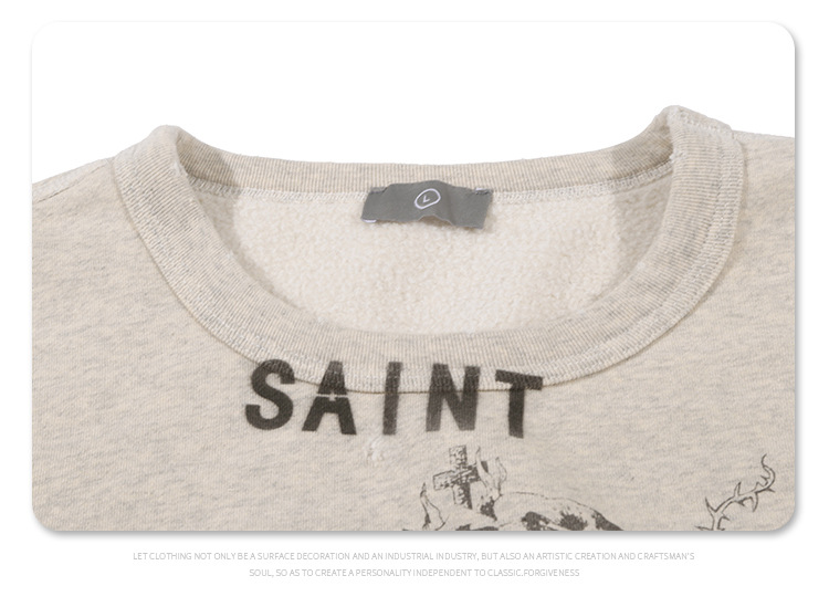 Graffiti letter printing, plush and thickened men's and women's hot selling sweaters