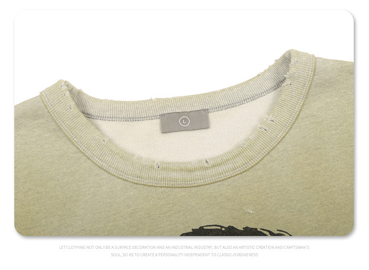 Graffiti letter printing, plush and thickened men's and women's hot selling sweaters