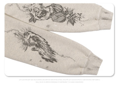 Graffiti letter printing, plush and thickened men's and women's hot selling sweaters