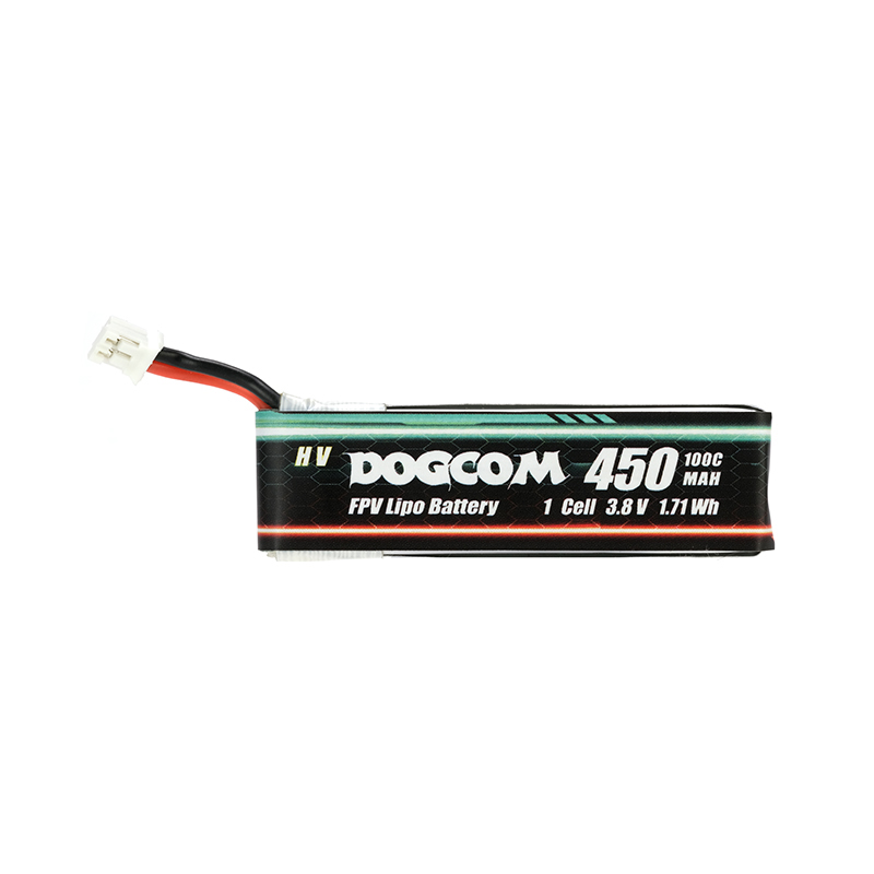 DOGCOM 450mAh 100C 1S 3.8V LiHV Whoop/Micro Battery with BT2.0/PH2