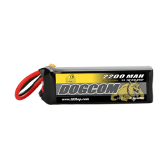 DOGCOM 2200mAh 45C 11.1V 3S RC helicopter Lipo battery