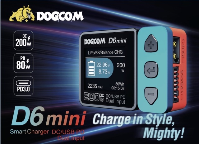 DOGCOM D6mini battery charger