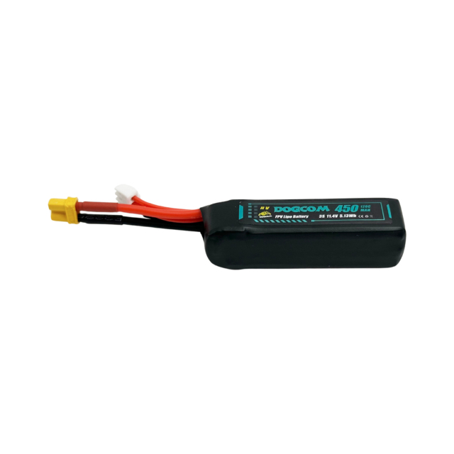 DOGCOM 450mAh 120C 11.4V 3S1P high voltage Lipo Battery XT30 plug