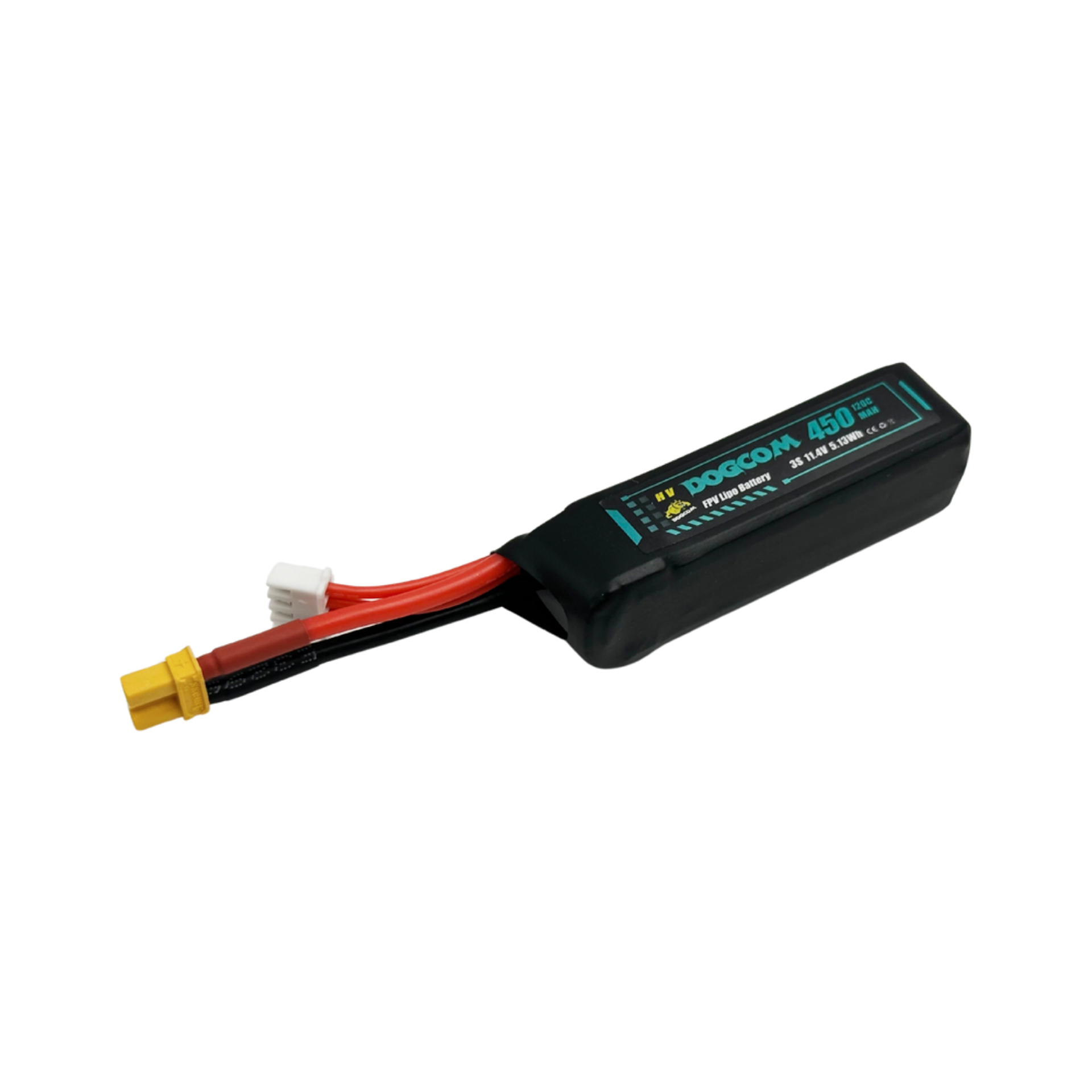 DOGCOM 450mAh 120C 11.4V 3S1P high voltage Lipo Battery XT30 plug