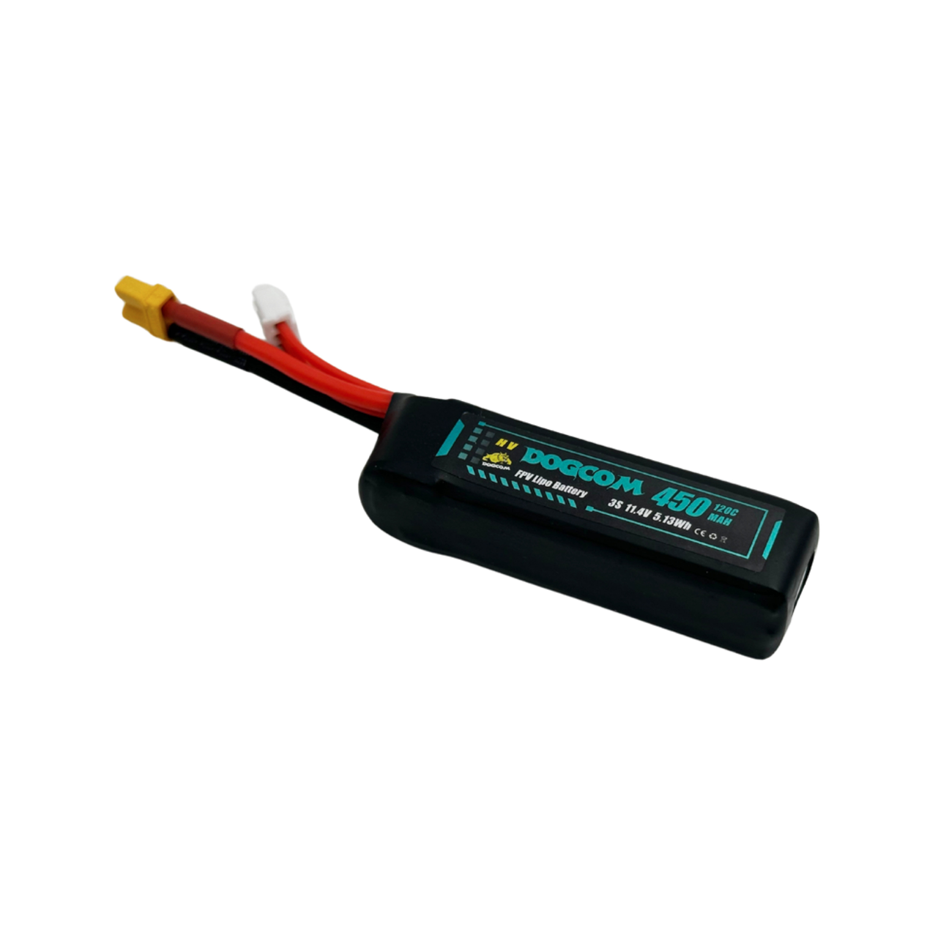 DOGCOM 450mAh 120C 11.4V 3S1P high voltage Lipo Battery XT30 plug