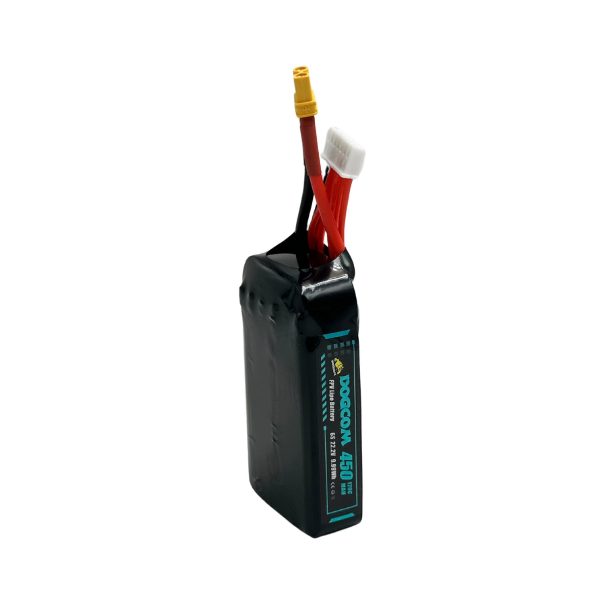 DOGCOM 450mAh 120C 22.2V 6S Lipo battery with XT30 plug