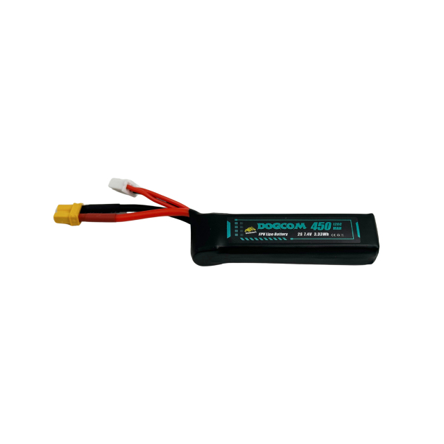 DOGCOM 450mAh 120C 7.4V 2S1P Lipo Battery XT30 plug