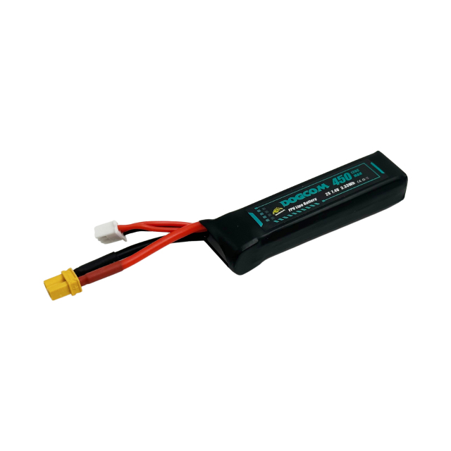 DOGCOM 450mAh 120C 7.4V 2S1P Lipo Battery XT30 plug