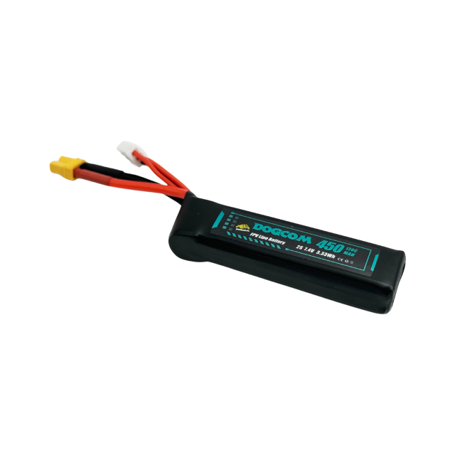 DOGCOM 450mAh 120C 7.4V 2S1P Lipo Battery XT30 plug