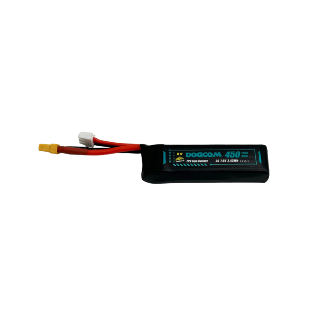 DOGCOM 450mAh 120C 7.6V 2S High Voltage XT30 plug