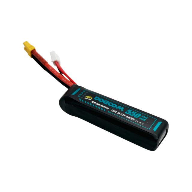 DOGCOM 550mAh 120C 7.4V 2S Lipo battery with XT30 plug