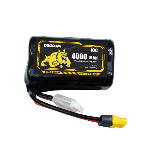 DOGCOM 21700 Li-ion battery 4000mAh 4S1P 14.8V is designed for long-range pilots
