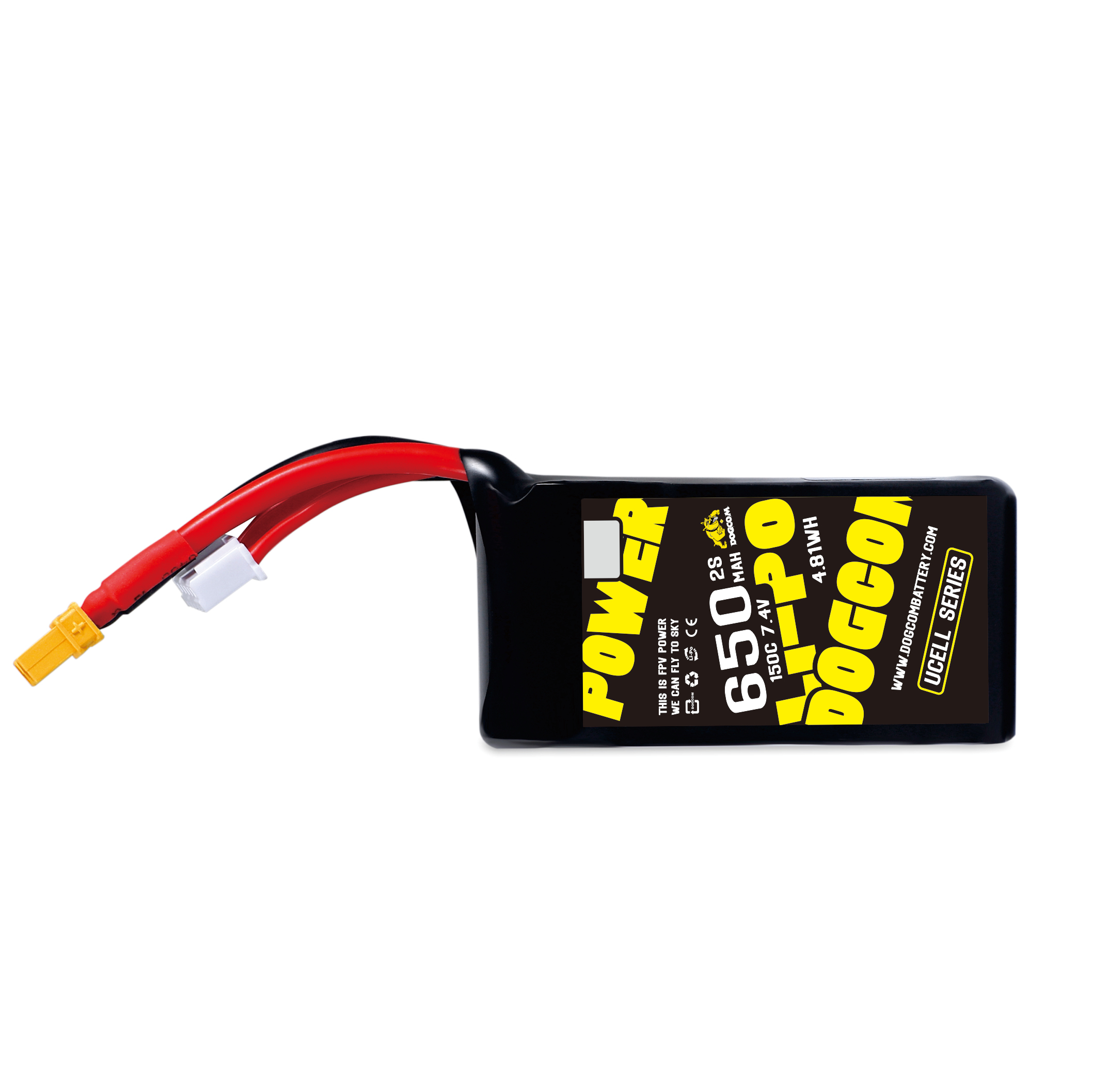 DOGCOM 650mAh 2S 7.4V 150C ucell series