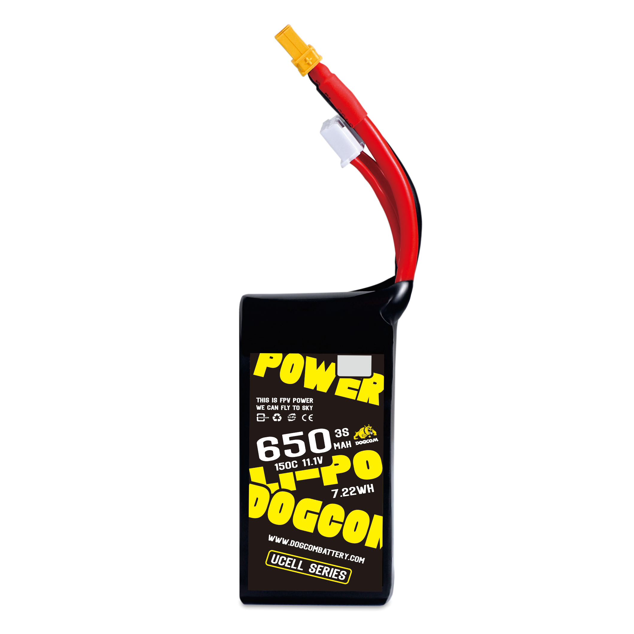 DOGCOM 650mAh 3S 11.1V 150C UCELL series FPV battery