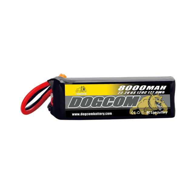 DOGCOM 8000mAh 120C 22.2V 6S 120C CineLifter LiPo Battery with XT90 plug