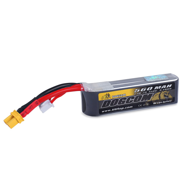 DOGCOM 560mAh 150C 2S 7.4V FPV lipo battery