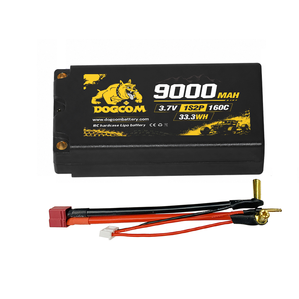 DOGCOM 9000mAh 160C 3.7V 1S2P RC hardcase Lipo battery