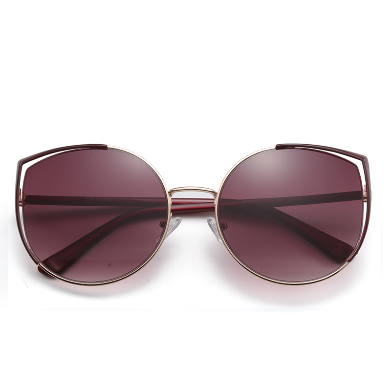 Vintage Cat Eye Sunglasses For Women Metal Frame Luxury Lady Driving UV400 Polarized Sun Glasses Shades 2020 With Box