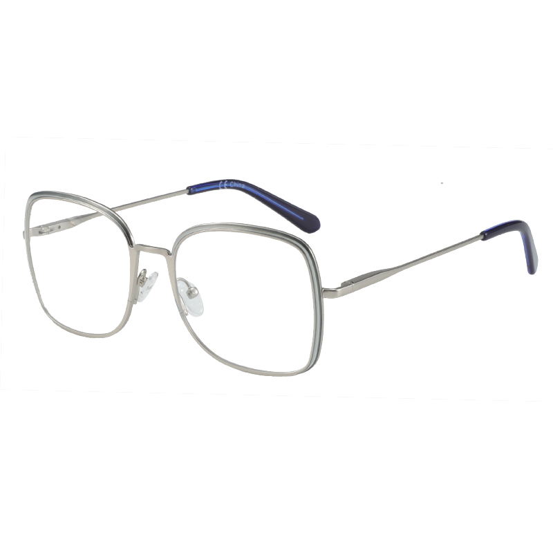 Alloy Oversized Square Clear Glasses for Women Vintage Geogle Optics Glasses Frame Male Myopia Prescription Spectacles