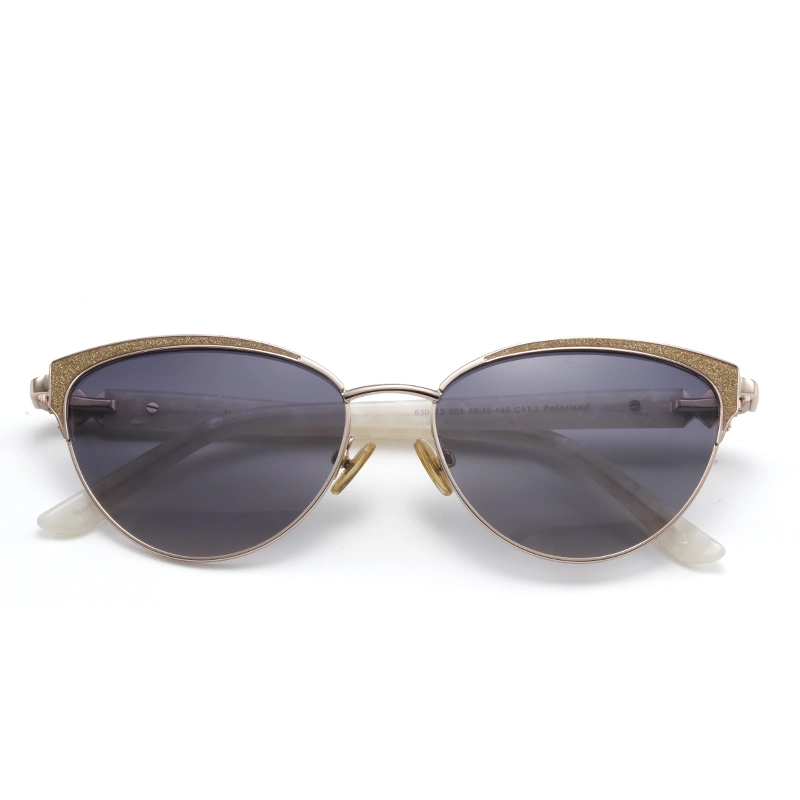 Metal Acetate Cat Eye Sunglasses for Women Polarized Sunglasses UV400 Protection Mirror Driving Shades Female Eyewear