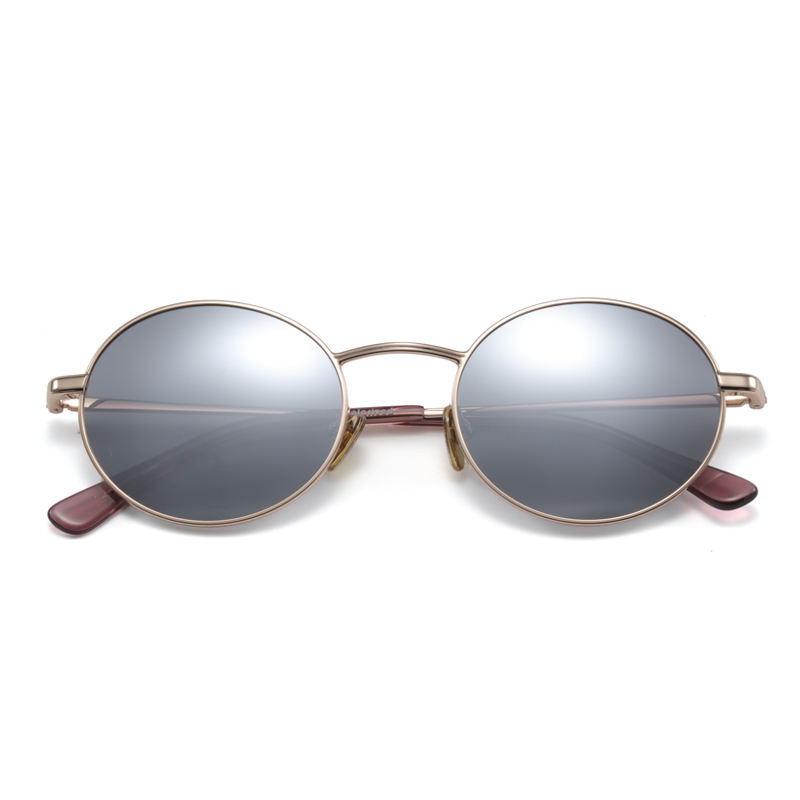 Small Round Polarized Sunglasses for Men Women Metal Coating Mirror Driving Shades Eyewear UV400 Goggles Sun Glasses