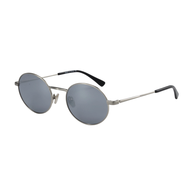 Small Round Polarized Sunglasses for Men Women Metal Coating Mirror ...