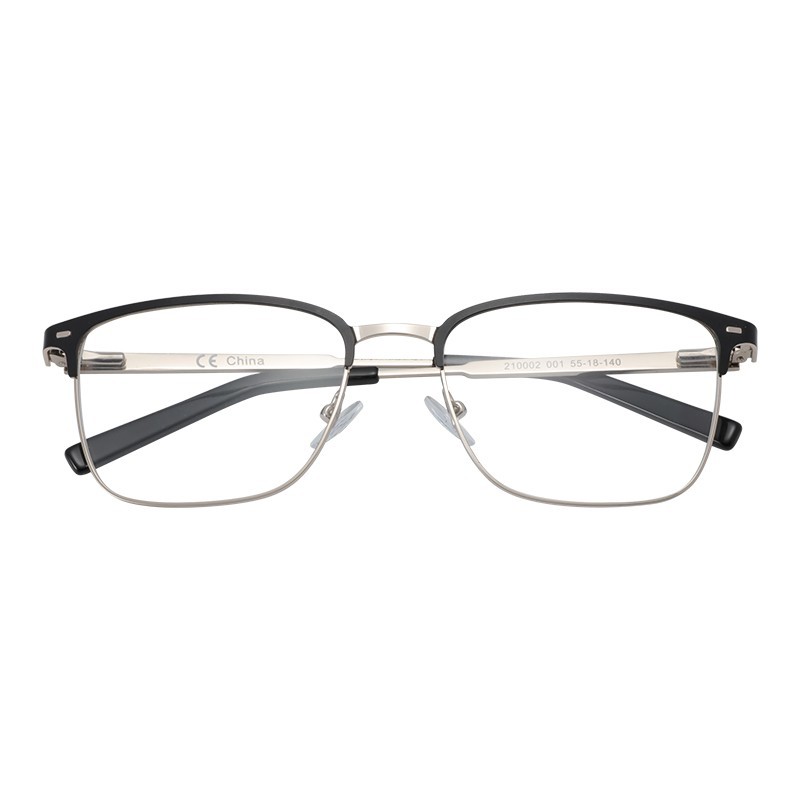 Retro Half-frame Square Glasses Frame Business Style Alloy Ultralight Eye Optical Myopia Prescription Eyeglasses Frames