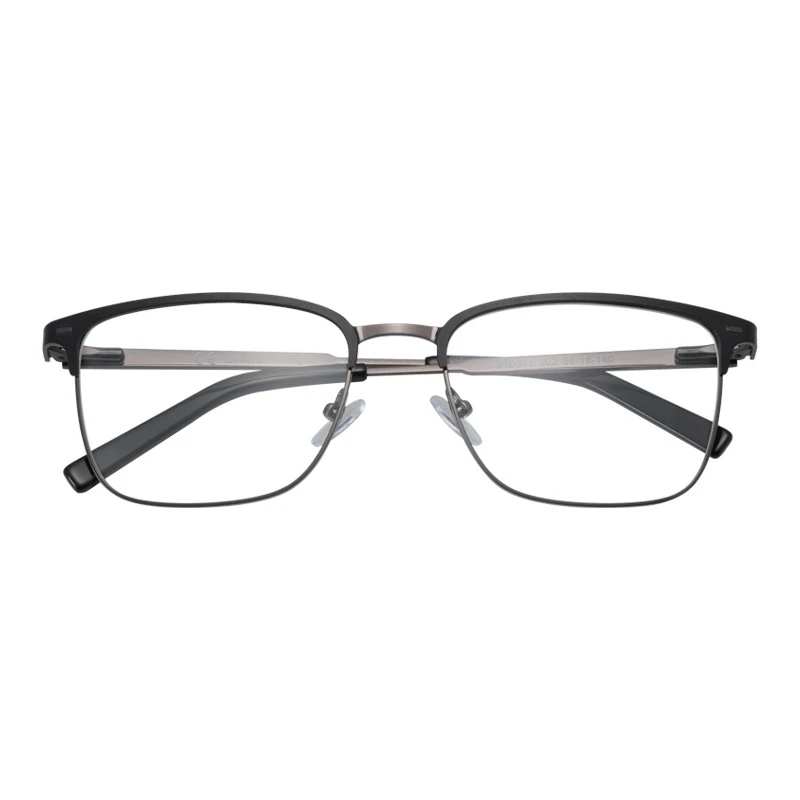 Retro Half-frame Square Glasses Frame Business Style Alloy Ultralight Eye Optical Myopia Prescription Eyeglasses Frames