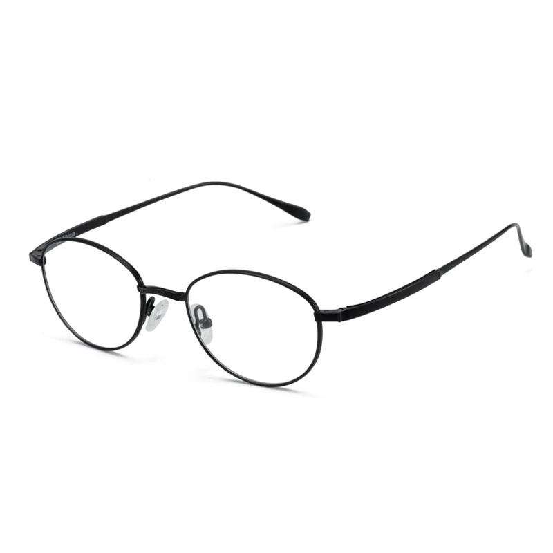 Delica oval retro style metal titanium full rim women ladies eye wear optical frames