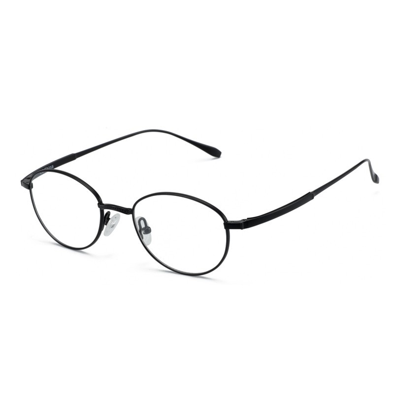 Delica oval retro style metal titanium full rim women ladies eye wear optical frames