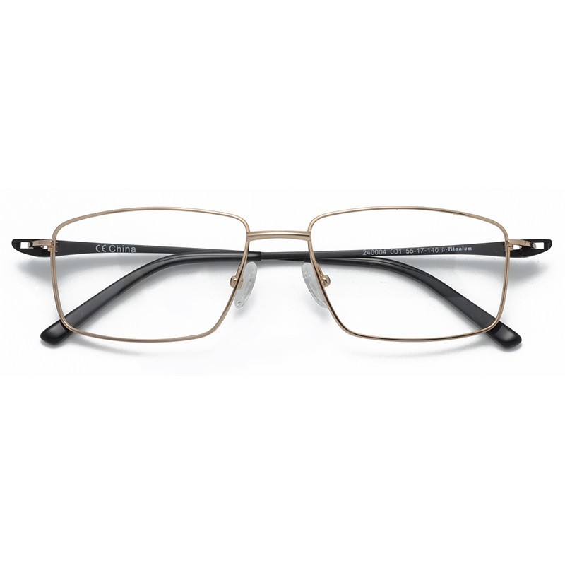 Special Hinge No Felx Classy Style Metal Titanium Optical Frame For Men Male Gentlemen