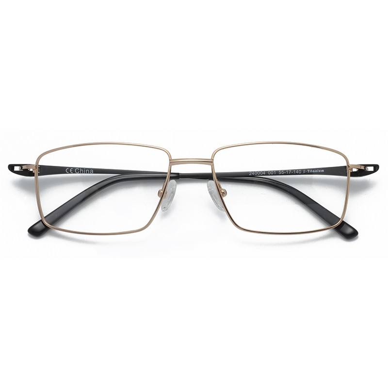 Special Hinge No Felx Classy Style Metal Titanium Optical Frame For Men Male Gentlemen