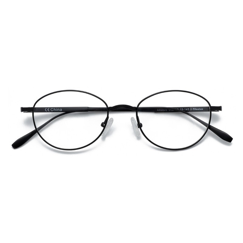 Delica oval retro style metal titanium full rim women ladies eye wear optical frames