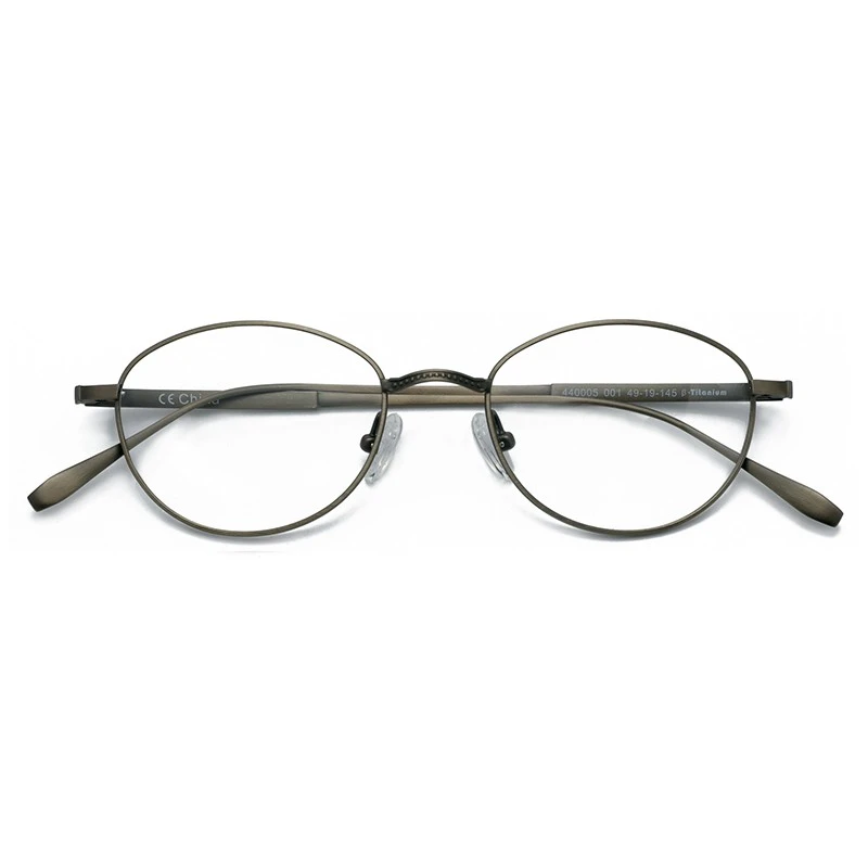 Delica oval retro style metal titanium full rim women ladies eye wear optical frames