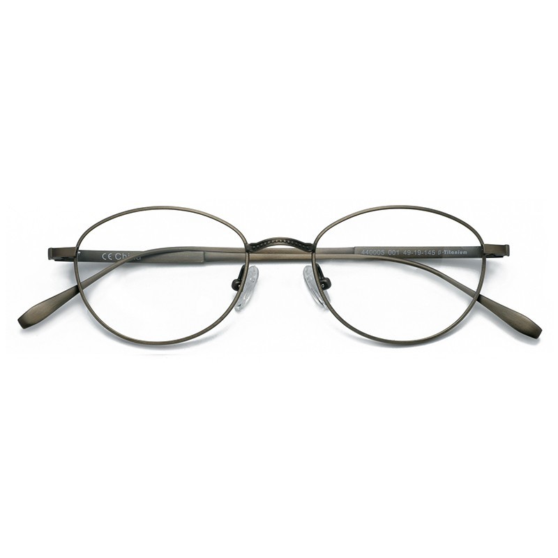 Delica oval retro style metal titanium full rim women ladies eye wear optical frames