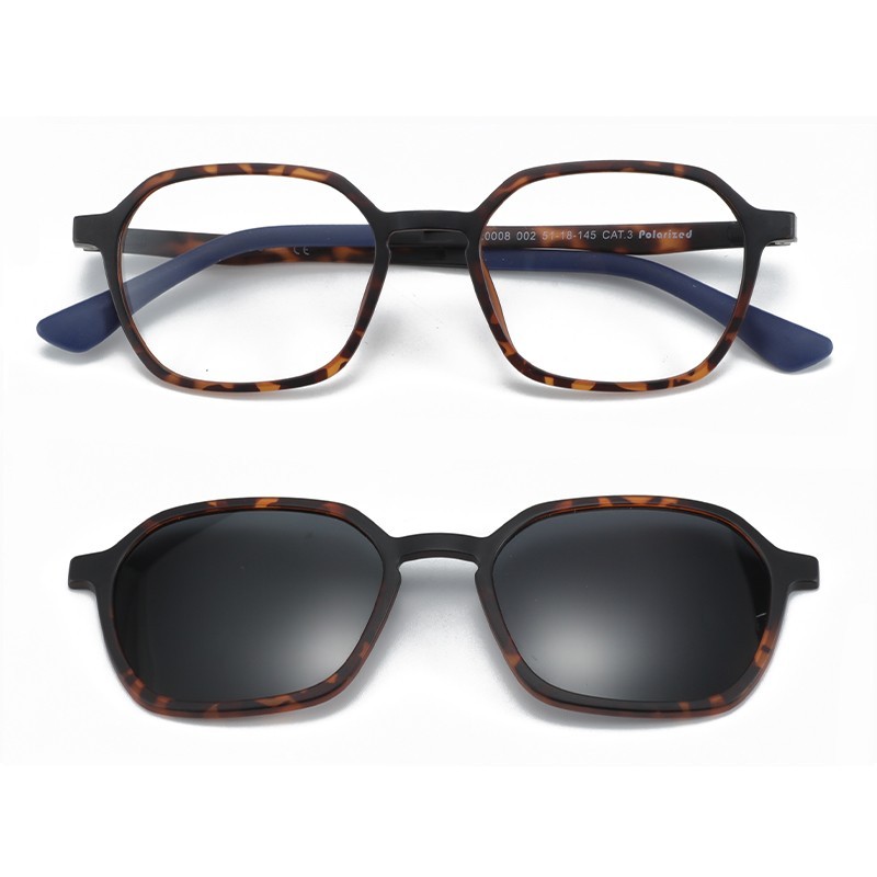 Magnetic Clip Polarized Sunglasses For Men Optical Myopia Prescription Eyeglasses Magnet UV400 Driving Sun Glasses