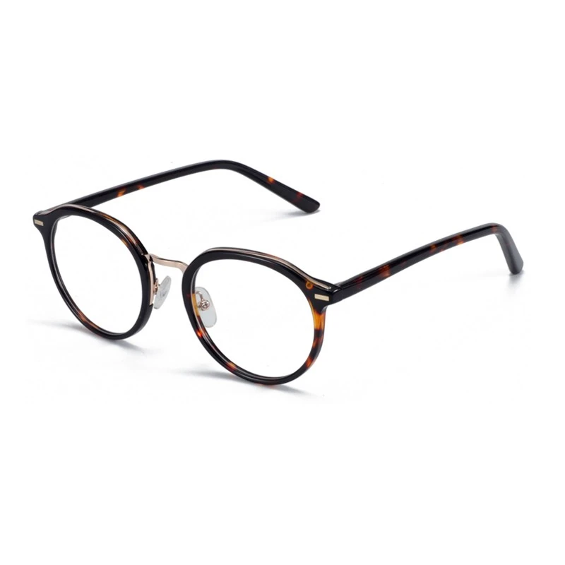 Vintage Acetate Round Glasses Frames For Men Women Designer Optical Optical Myopia Spectacle Prescription Eyeglasses