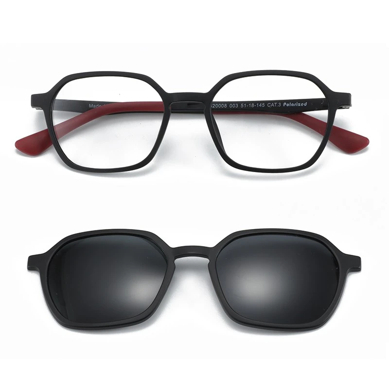 Magnetic Clip Polarized Sunglasses For Men Optical Myopia Prescription Eyeglasses Magnet UV400 Driving Sun Glasses